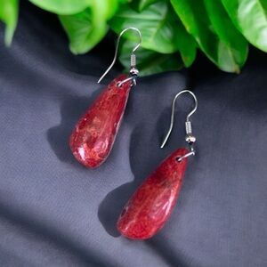 Little coral inspired drop earrings